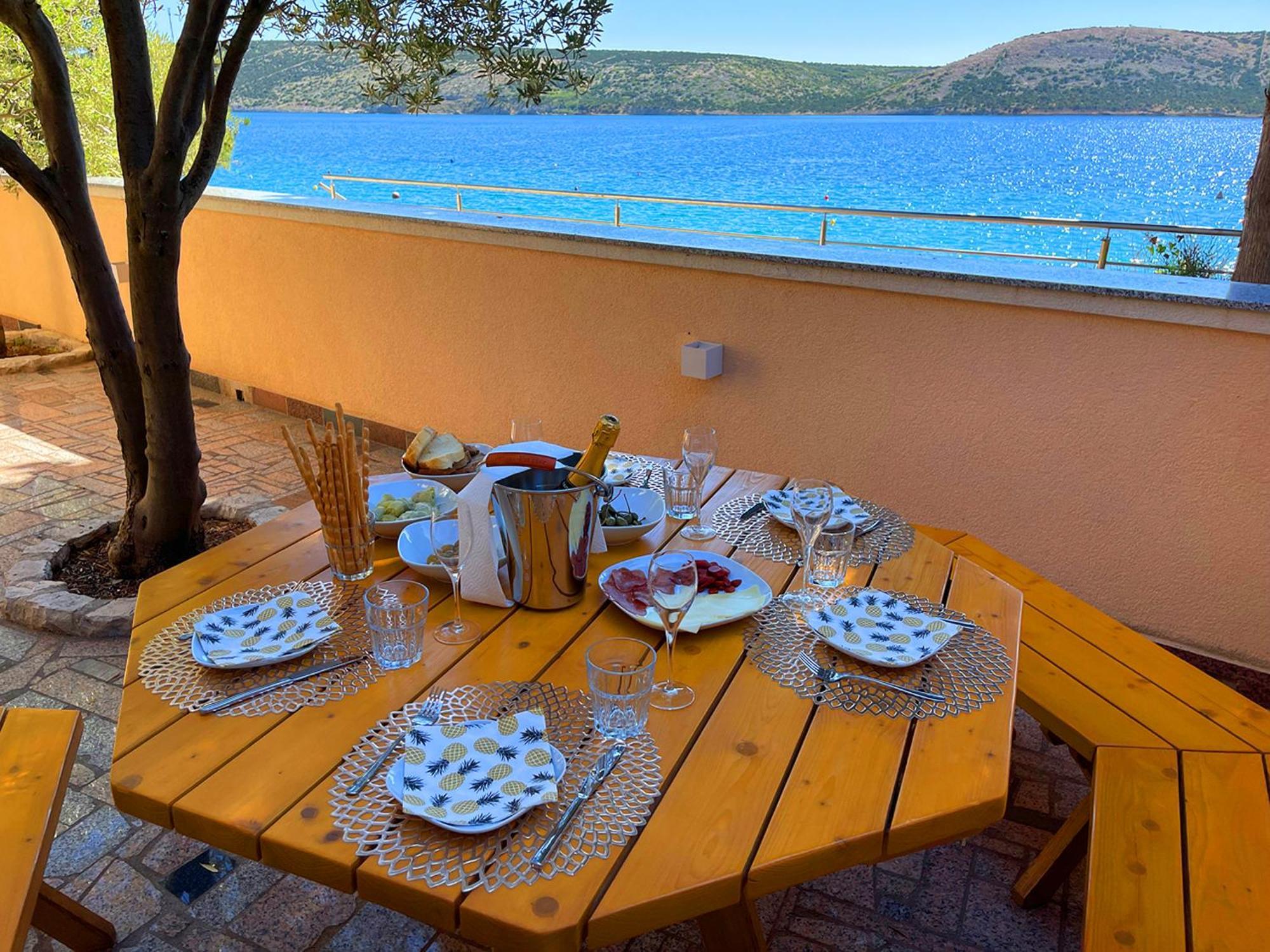 Villa Olivija-Direkt Am Strand! Stara Novalja Exterior foto