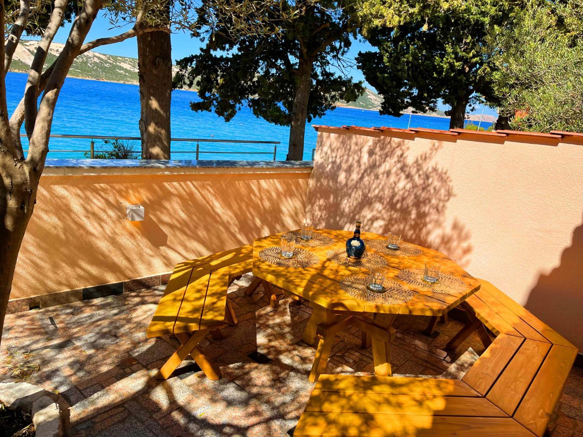 Villa Olivija-Direkt Am Strand! Stara Novalja Exterior foto